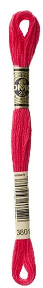 DMC 3801 Skeine Tulip Red
